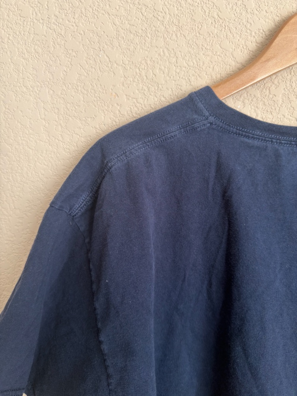 Jupiter Moon Surf Kangaroo Graphic Crop Tee Women XL Oversized Navy Blue - Picture 7 of 7